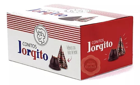 Conitos de Chocolate con Dulce de Leche Jorgito, 34 g / 1,19 oz (Caja de 6)