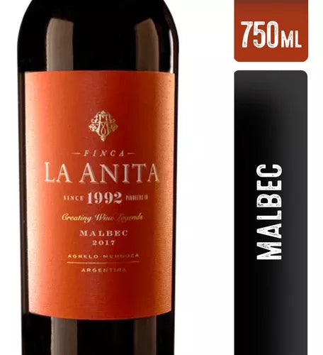 Vino Finca La Anita Malbec 750ml tinto elegante premiado Mendoza – Envío internacional
