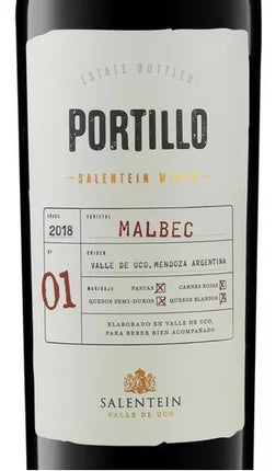 Vino Portillo Malbec, 750 ml