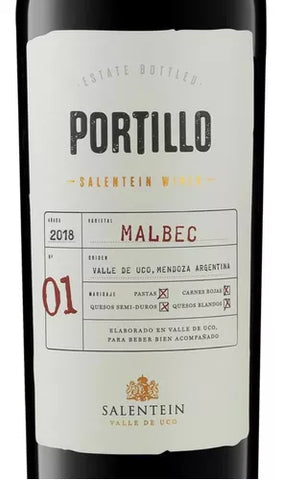 Vino Portillo Malbec, 750 ml