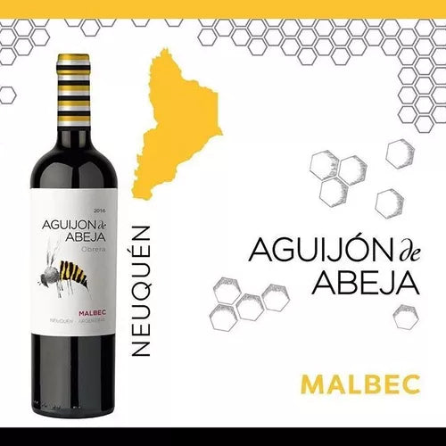 Vino Tinto Aguijon de Abeja Obrera Malbec, 750 ml