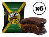 Alfajores de Chocolate Negro Rasta 70 g (Pack de 6)