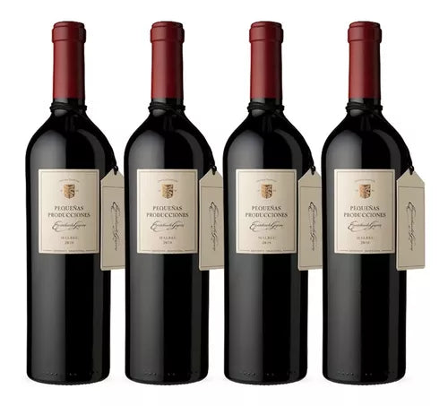 Combo x4 Pequeñas Producciones Malbec 750 ml – Escorihuela Gascón – Envío internacional