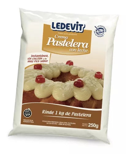Crema Pastelera en Polvo Ledevit 250 g – Envío internacional