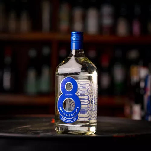 Licor de Los 8 Hermanos Anisette, 1 L (Azul)
