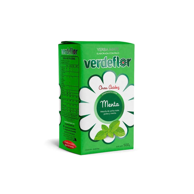 Yerba Mate Verdeflor Menta, 500 g / 1.1 lb