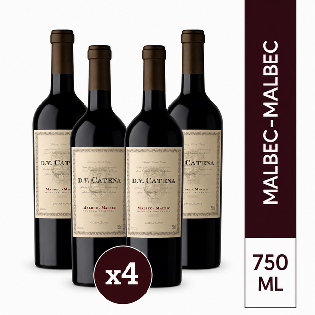Combo de 4 Vinos Tinto DV Catena Malbec-Malbec – From Mendoza 750 ml / 25.3 oz