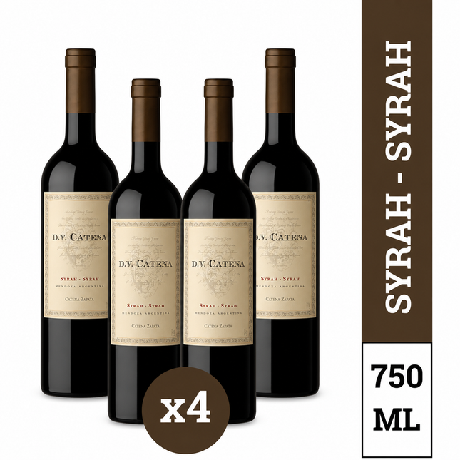Combo de 4 Vinos Tinto DV Catena Syrah-Syrah – From Mendoza 750 ml / 25.3 oz