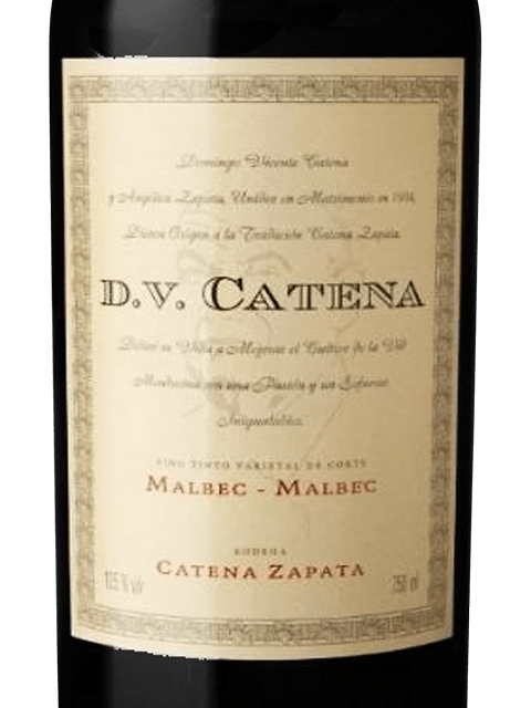 Vino DV Catena Malbec Malbec 750ml tinto alta gama Catena Zapata – Envío internacional