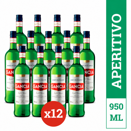 Combo de 12 Gancia Americano, 950 ml / 33,51 oz