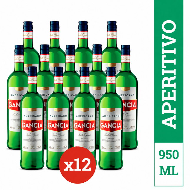 Combo de 12 Gancia Americano, 950 ml / 33,51 oz