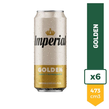 Imperial Golden 473 ml – Pack x6 Latas – Envío internacional