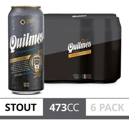 Cerveza Stout Quilmes, 473 ml / 99,88 oz (Pack de 6)