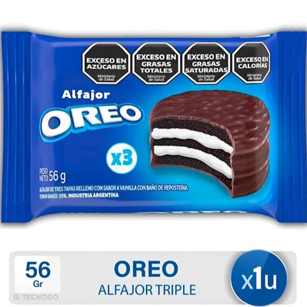 Alfajor OREO triple x 56g  pack 6 unidades