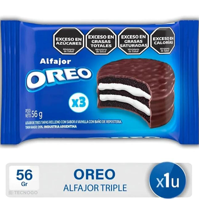 Alfajor Milka Triple Oreo 56 g / 1.97 oz (Pack of 6)