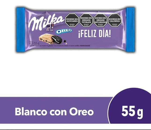 Chocolate blanco MILKA Oreo x 55g  pack 6 unidades