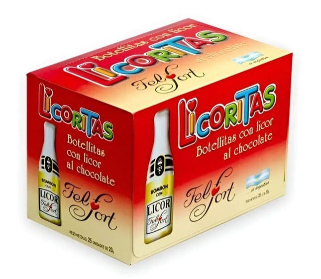 Licoritas FelFort, caja 25 unidades, 20g cada una.