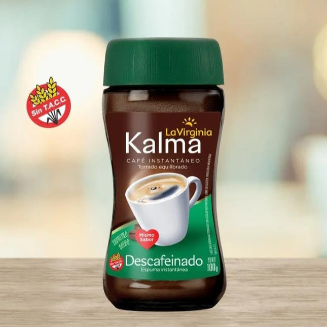 Café instantaneo LA VIRGINIA, DESCAFEINADO Kalma / frasco vidrio 100g