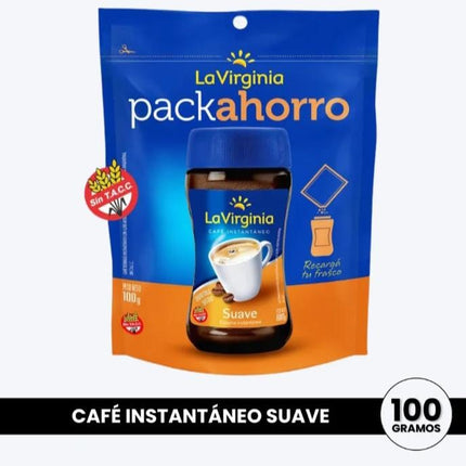 Café instantaneo LA VIRGINIA, suave / pouch 100g
