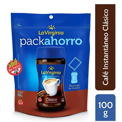 Café instantaneo LA VIRGINIA, Clasico / pouch 100g
