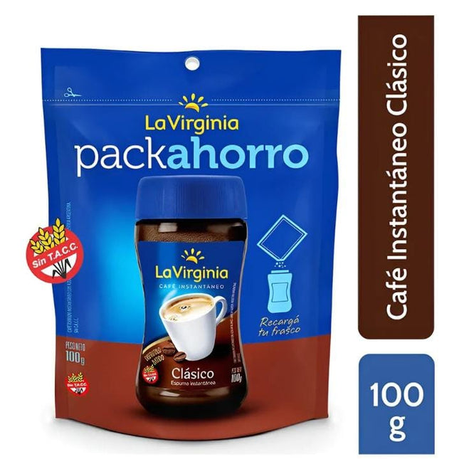 Café instantaneo LA VIRGINIA, Clasico / pouch 100g