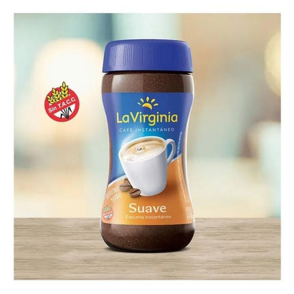 Café instantaneo LA VIRGINIA, Suave  170g, frasco vidrio