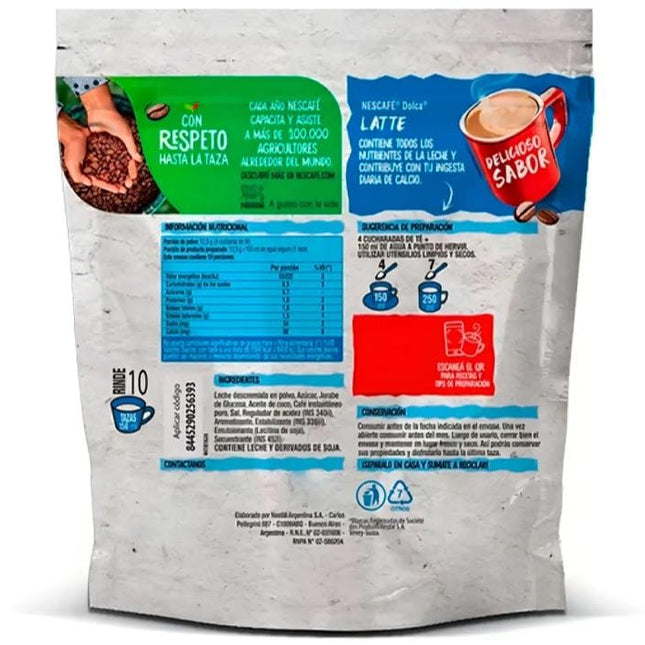 Café instantaneo LATTE NESCAFÉ DOLCA, Pouch 100g