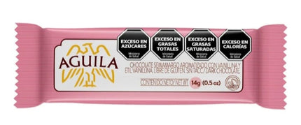 Aguila, chocolate amargo para taza, caja 24 unidades individuales de 14g