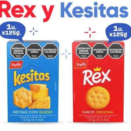 Combo Rex caja 125g  y Kesitas caja 125g