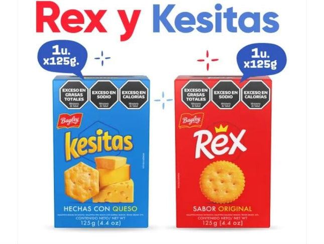 Combo Rex caja 125g  y Kesitas caja 125g