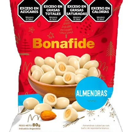 Almendras con chocolate blanco Bonafide 80g