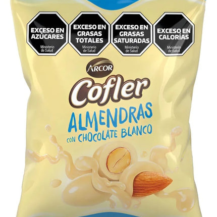 Almendras con chocolate blanco Cofler Arcor 100g