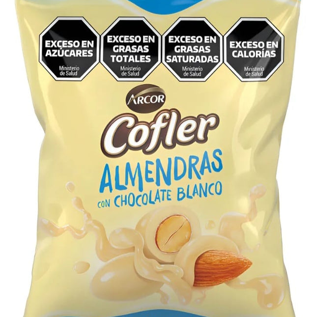 Almendras con chocolate blanco Cofler Arcor 100g