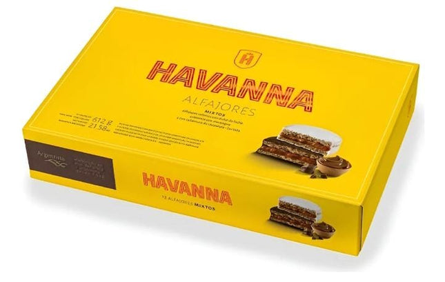 Alfajor Havanna Mixto Blanco y Negro, 612 g/ 21.58 oz (Caja 12 unidades)