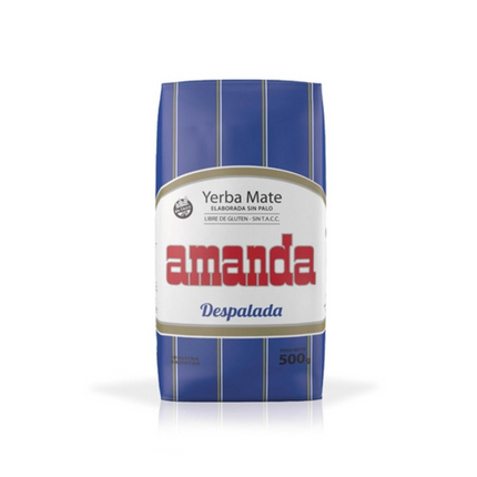 Amanda Yerba Mate Despalada 500 g – Yerba mate argentina intensa, pura y sin palo