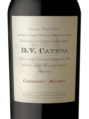 Vino DV Catena Cabernet Malbec 750ml blend tinto Catena Zapata – Envío internacional