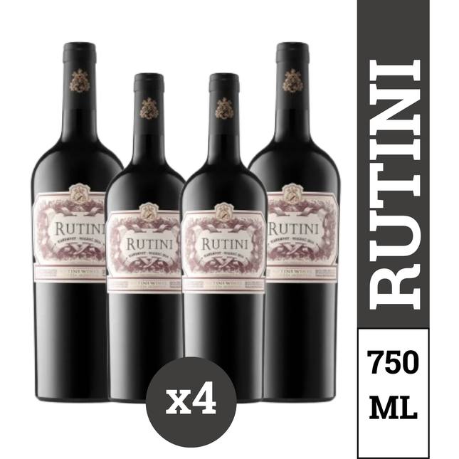 Pack x4 Bodega Rutini Cabernet-Malbec 750 ml – Vino Tinto Argentino de Mendoza