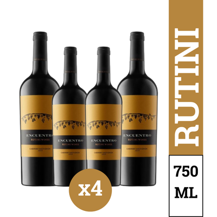 Pack x4 Bodega Rutini Encuentro Cabernet Sauvignon 750 ml – Vino Tinto Argentino de Mendoza