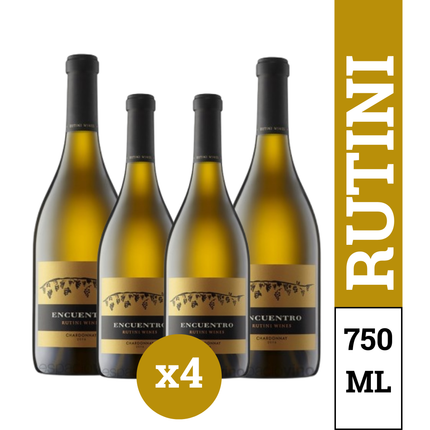 Pack x4 Bodega Rutini Encuentro Chardonnay 750 ml – Vino Blanco Argentino de Mendoza