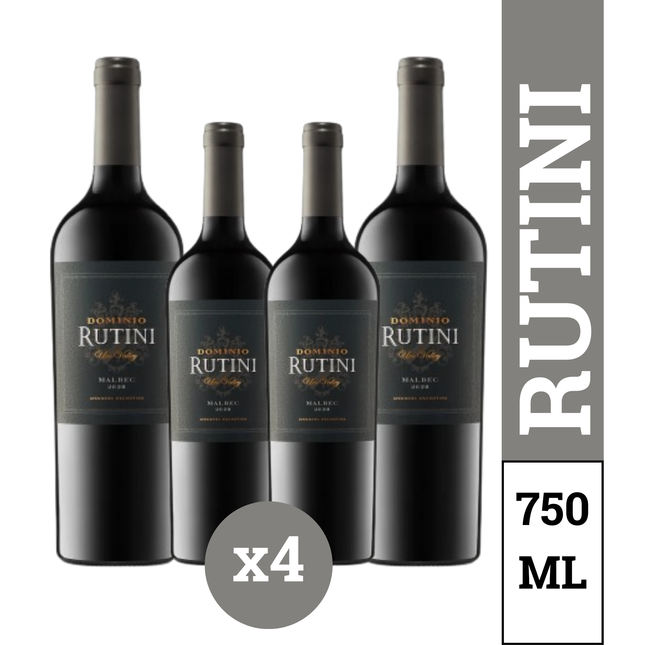 Pack x4 Bodega Rutini Trumpeter Malbec 750 ml – Vino Tinto Argentino de Mendoza