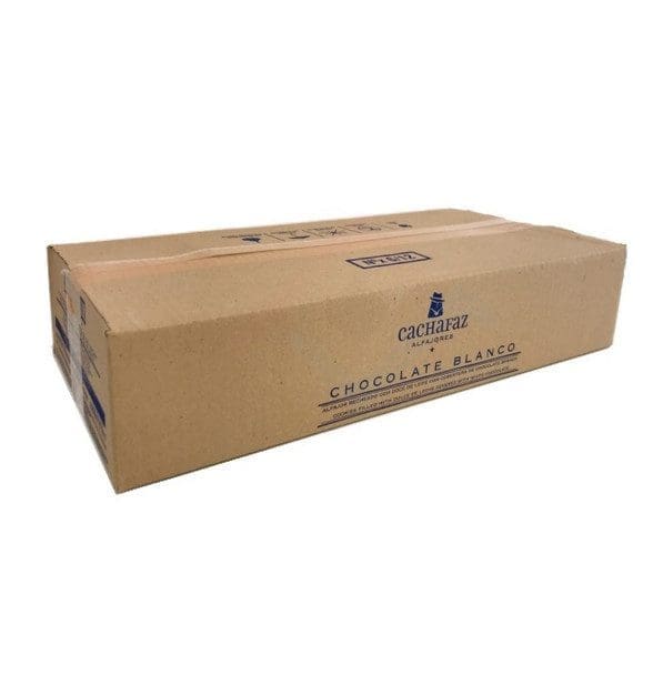 Alfajor Cachafaz de Chocolate Blanco con Dulce de Leche, (12 units) 720 g / 25.39 oz (Original box of 6 packs)