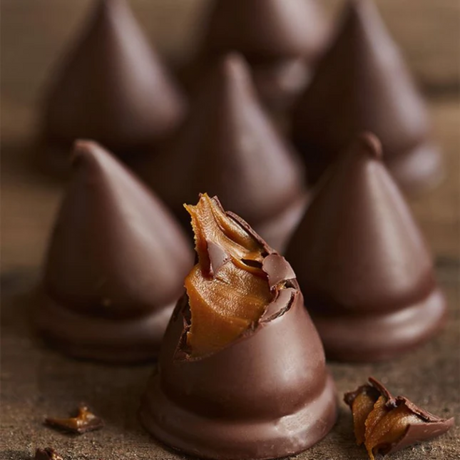 Cachafaz Dark Chocolate Conitos filled with Dulce de Leche, 456 g / 16 oz (Box of 12)