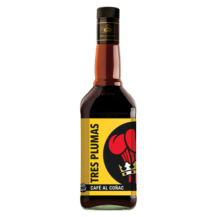 Licor de Cafe al Coñac Tres Plumas, 700 ml