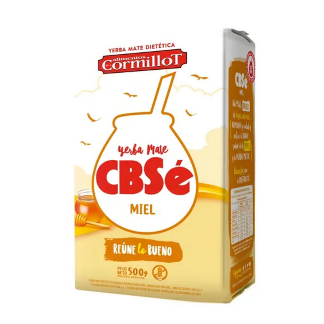 Yerba Mate CBSe Miel 500 g – Yerba saborizada dulce argentina
