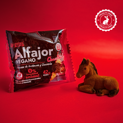 Alfajor Vegano ChocoNut – Tipo galletita (42g) x18 unidades