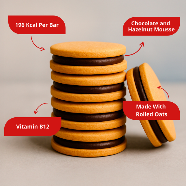 Alfajor Vegano ChocoNut – Tipo galletita (42g) x18 unidades