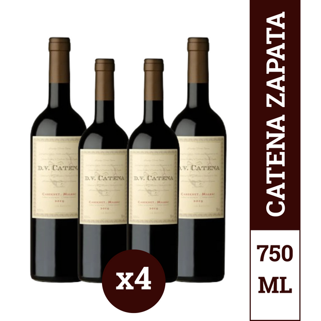DV Catena Cabernet-Malbec 750 ml x4 – Vino tinto argentino de alta gama pack 4 botellas