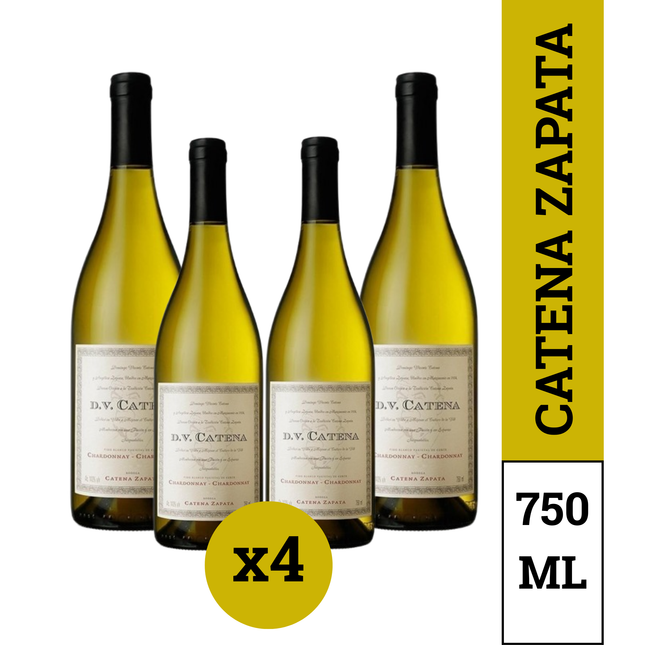 Combo de 4 Vinos Blanco DV Catena Chardonnay-Chardonnay – From Mendoza 750 ml / 25.3 oz