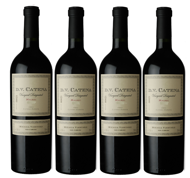 Combo x4 DV Catena Malbec Nicasia 750 ml – Vino tinto premium con envío internacional