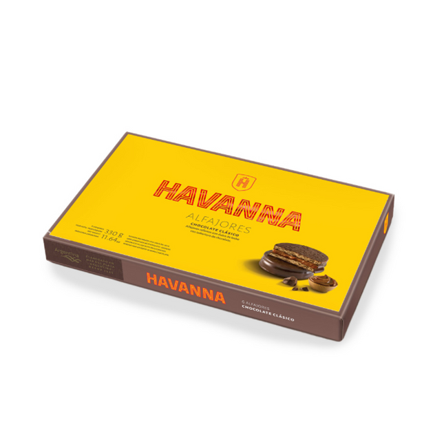 Havanna Alfajor Milk Chocolate with Dulce de Leche – Box of 6 – alfajores argentinos clásicos bañados en chocolate con leche